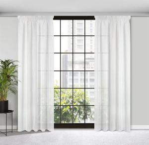 Decorative Curtain Margo 140 x 270 Tape White