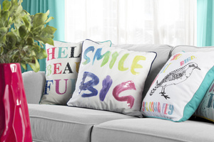 Zirconia Sequin Pillowcase Renee 06 45 x 45 White