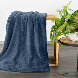 Blanket 150 x 200 Microfiber Shiny Blink Gran+Silver