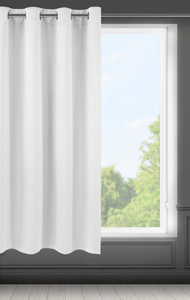 Blackout Logan Curtain 140 x 175 White Splendor