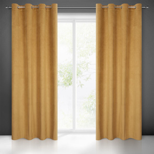 Velvet Lili Curtain 140 x 250 Gold Sash