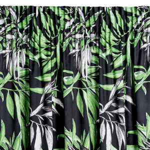 Pierre Cardin Zoja Velvet Curtain 140 x 270 Green
