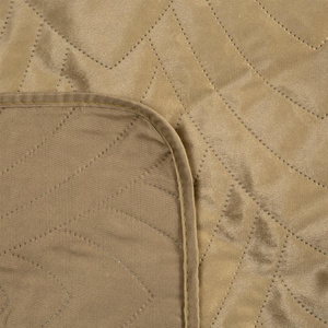 Quilted Velvet Luiz6 Beige Bedspread 220 x 240