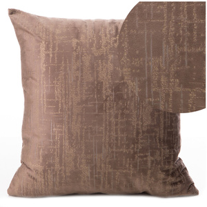 40 x 40 Decorative Velvet Pillowcase Marsala Brown