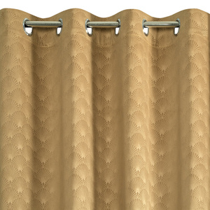 Velvet Juliet Curtain 140 x 250 Spun Yellow