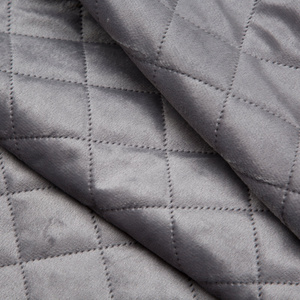 220 x 240 Quilted Velvet Luiz5 Silver Bedspread