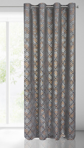 Curtain 140 x 250 Decorative Velvet Areta Steel