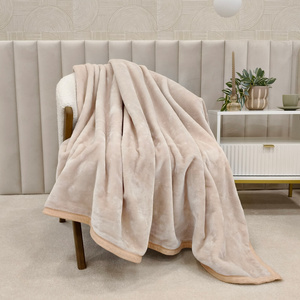 Blanket 160 x 200 Acrylic Solid Warm Yasemin 06
