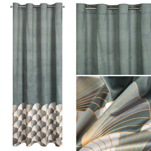 Curtain 140 x 250 Design91 Velvet Gina Steel 