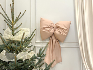 Bow 100 x 60 Cushion Christmas Decoration Decorative Big Bow 04