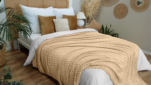 Blanket 160 x 200 Microfiber Embossed Plush Ala 3D Slice 04