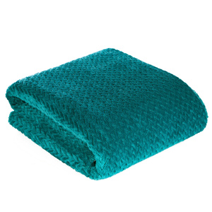 Blanket 150 x 200 Microfiber Design Cindy3 Dark Turquoise