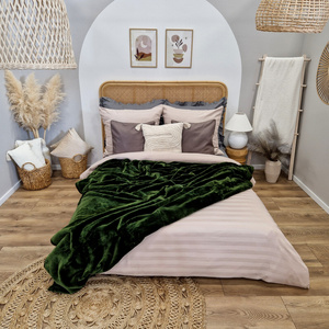 Blanket 200 x 220 Acrylic Uniform Warm Yasemin 10