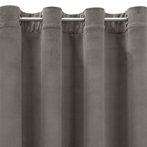 Curtain 140 x 250 Decorative Velvet Milo Ash