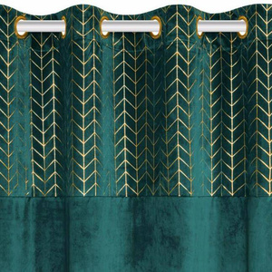 Curtain 140 x 250 Decorative Velvet Nord Turquoise