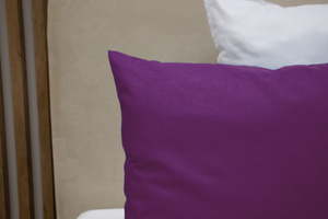Cotton pillowcase 50 x 80 Uniform Ola Plum Purple