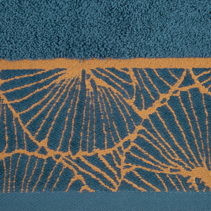 Towel 50 x 90 Jacquard Cotton Musa3 Navy Blue