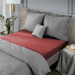Bed sheet 160 x 200 with elastic Nova3 Red