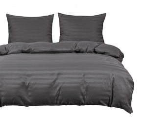 Bedding 160 x 200 3-piece Satin Striped Ramiro 08