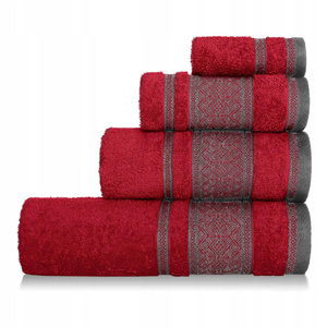 Towel 50 x 90 Cotton Panama 500g/m2 Red