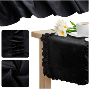Table Runner 40 x 180 Decorative with Ruffles Ligia 10