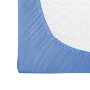 Jersey sheet with elastic 027_D Blue 120x200
