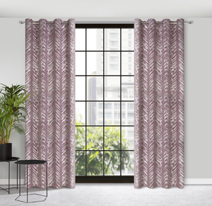 Curtain 140 x 250 Decorative Velvet Sara Pud+Silver