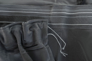 Curtain 140 x 270 Velvet Tunnel Tape Giorgia 10