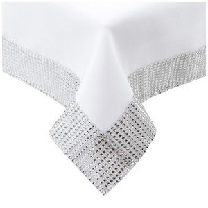 Diamond Zirconia White 140x240 Stainproof Tablecloth