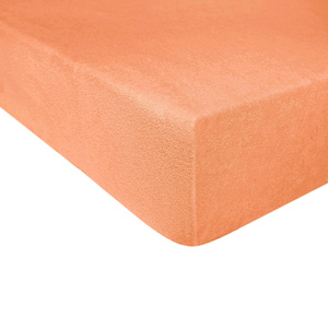 Terry sheet with elastic 010_D Salmon 140x200