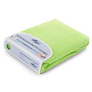 Terry sheet with elastic 051_D Green 200x220