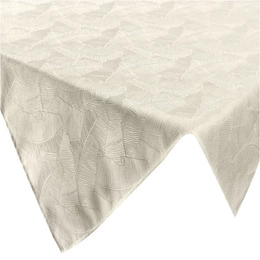 85 x 85 Decorative Jacquard Tablecloth Isla Cream