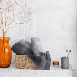 Bath Towel 30 x 50 Liana 08 C.Brown