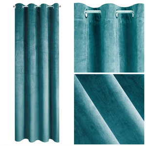 Curtain 140 x 250 Ready Decorative Pierre Turquoise