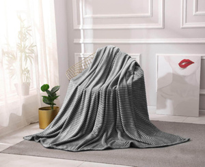 Blanket 200 x 220 Microfiber Stamped Ardea Stripes 10