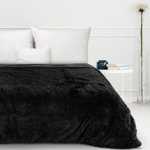 Blanket 70 x 160 Double-sided Fur Tifany1 Black