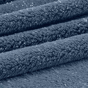 Blanket 150 x 200 Microfiber Shiny Blink Gran+Silver