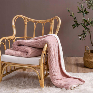 Blanket 150 x 200 Microfiber Lamb Sherpa Powdered