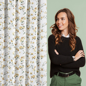 Curtain 140 x 270 Decorative Dina Bia+Mustard