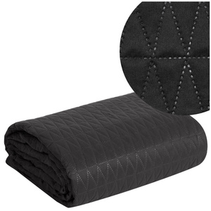 170 x 210 Quilted Decorative Bedspread Boni3 Black