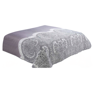240 x 220 Quilted Double Sided Bedspread Lace Heather