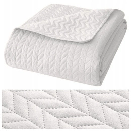 240 x 260 Quilted Velvet Moxie White Bedspread