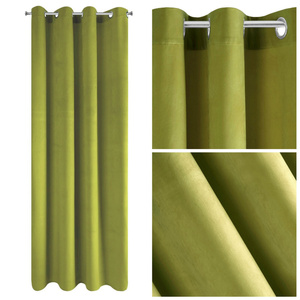 Curtain 140 x 250 Ready Decorative Pierre Olive