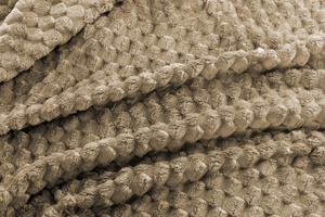 Blanket 200 x 220 Microfiber Embossed Plush Ala 3D Stripes 02