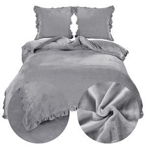 Bedding 200 x 220 3pcs Microfiber Ruffle Erva 2578