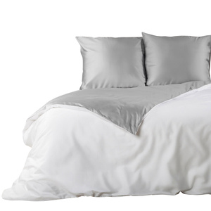Bedding 220 x 200 3cz Satin Nova3 White + Silver