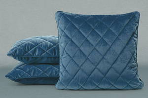 Velvet pillowcase Velvet 28 50 x 50 Navy blue