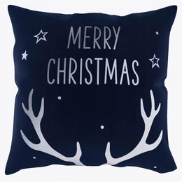 Christmas Decorative pillowcase 45 x 45 Horn2 Gr+S