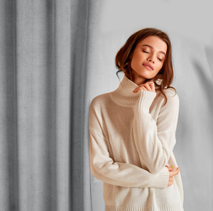 Velvet Eliza Curtain 140 x 250 Sash Grey