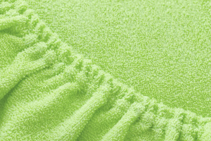 Terry sheet with elastic 051_D Green 200x220